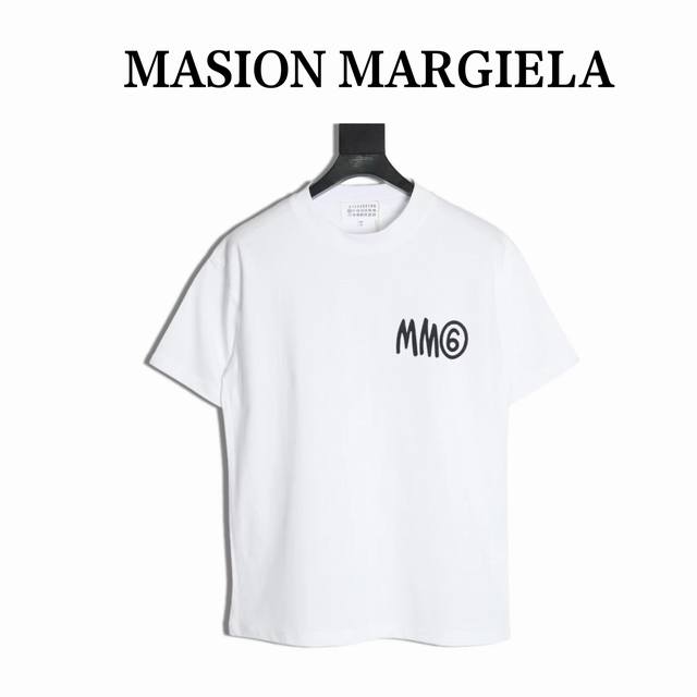 Maison Margiela 25Ss signature short-sleeved T-shirt The fabric is woven and dye