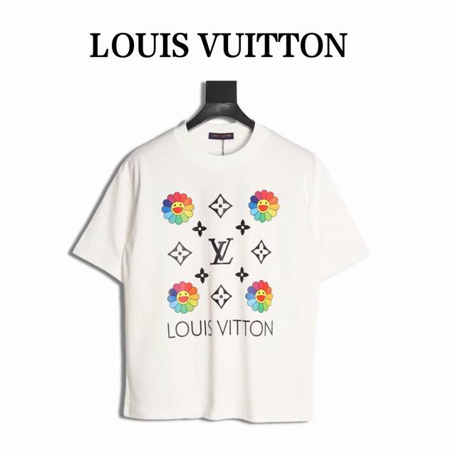 Louis Vuitton Lv 25Ss Murakami Takashi sunflower short-sleeved T-shirt The fabri