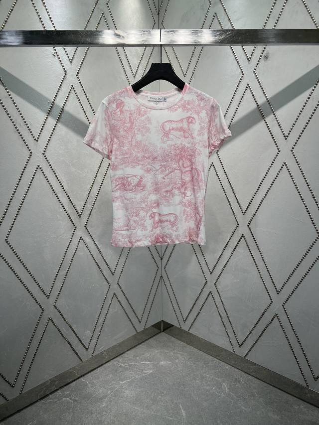 Dior 25Ss new T-shirt from the Dioriviera limited edition collection, with a whi