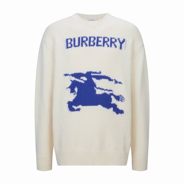Exclusive supply Bbr Warhorse Cashmere Jacquard Sweater White Original version 1
