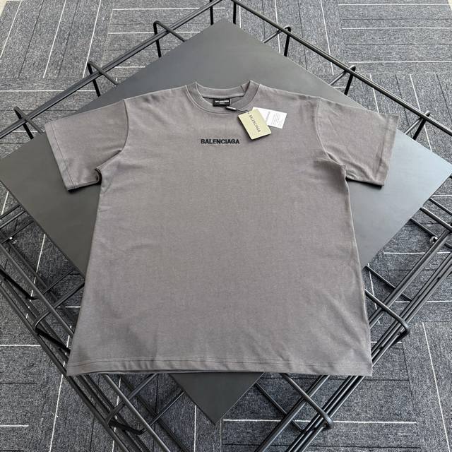 Style No. Bl001 Balenciaga high-density embroidery short-sleeved T-shirt with fr