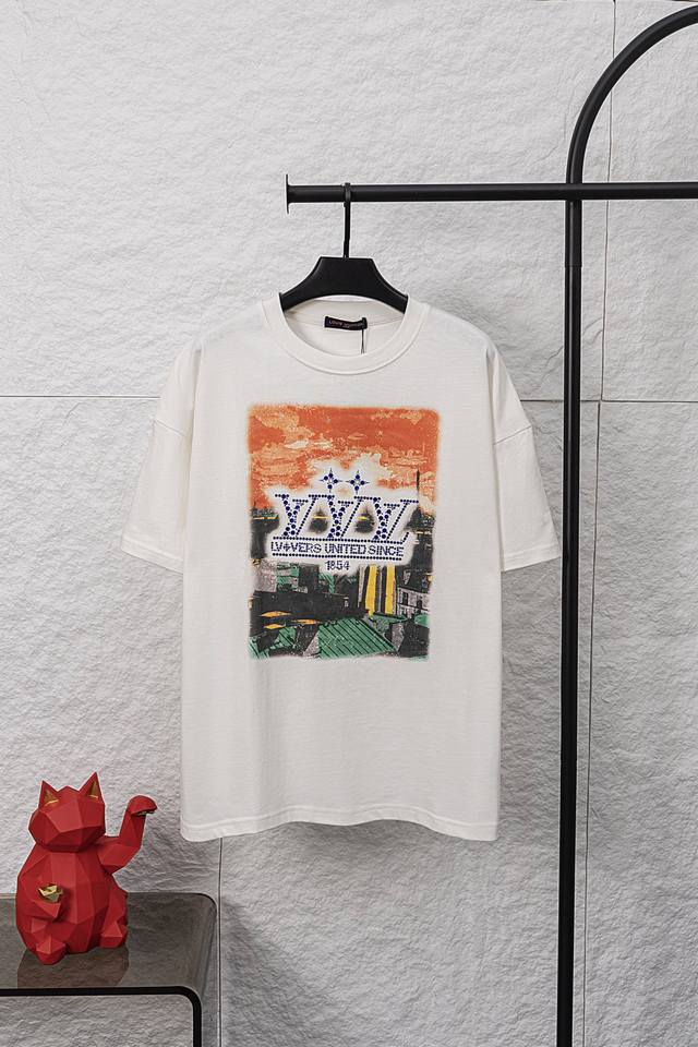 Style No. F026 Louis Vuitton Louis Vuitton colorful city building dusk rooftop s