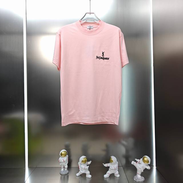 Yves Saint Laurent Syl 2025 Spring and Summer new unisex short-sleeved T-shirt!