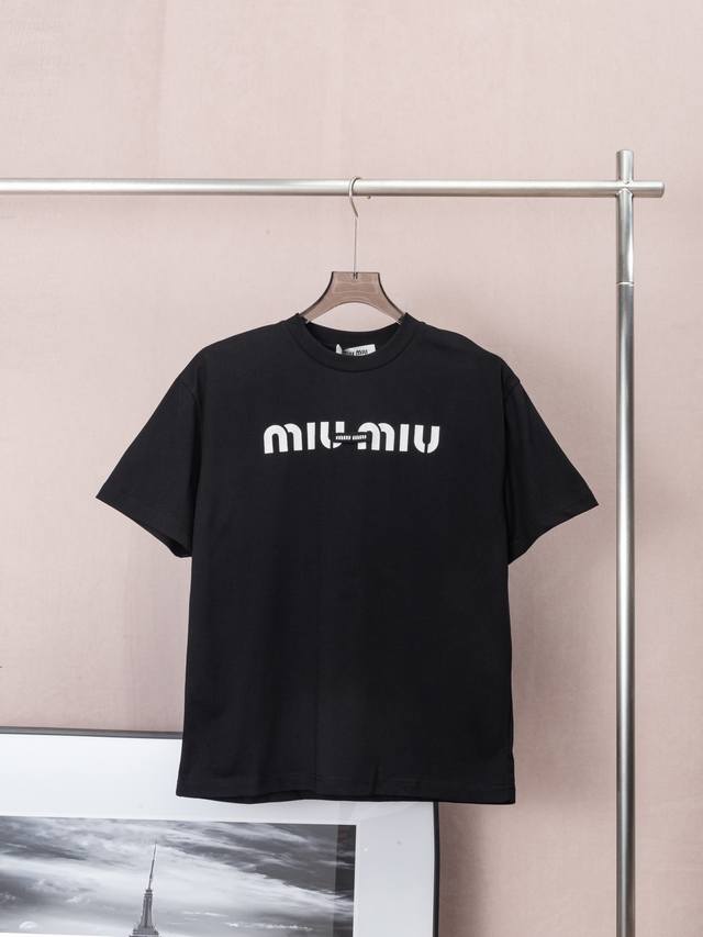 Miumiu original 25Ss new summer Miumiu printed letter logo 1:1 original custom p