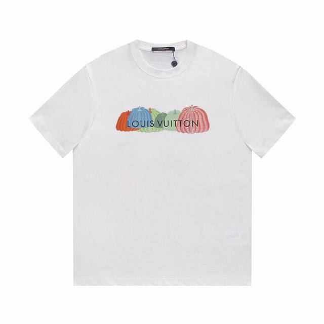 Lv 23Ss Spring and Summer Printed Short T Series -1V Yayoi Kusama Series Pumpkin