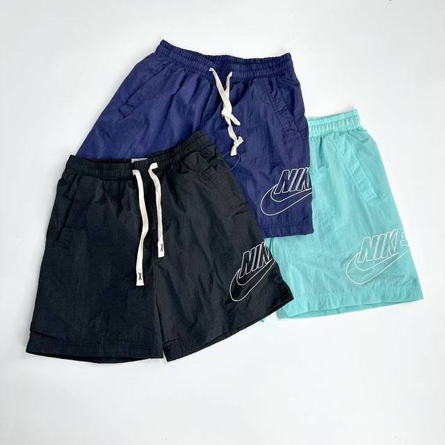 2032 White background Nike embroidered sports shorts Super popular summer classi