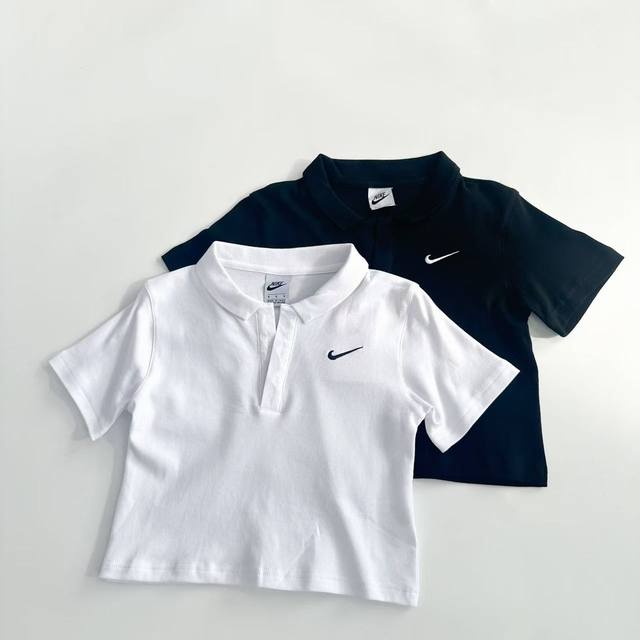2026 White background Nike short embroidered Polo short sleeves Slim fit, fits t