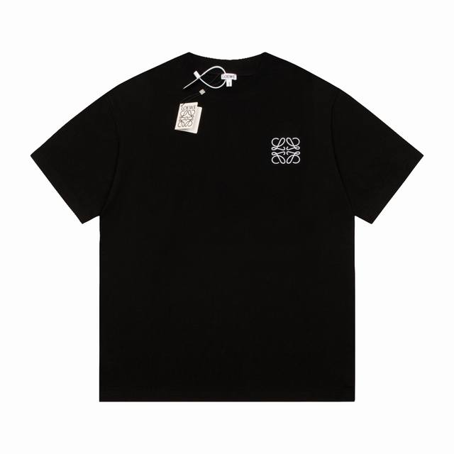 High quality Loew new series chest embroidered logo short-sleeved T-shirt, high-
