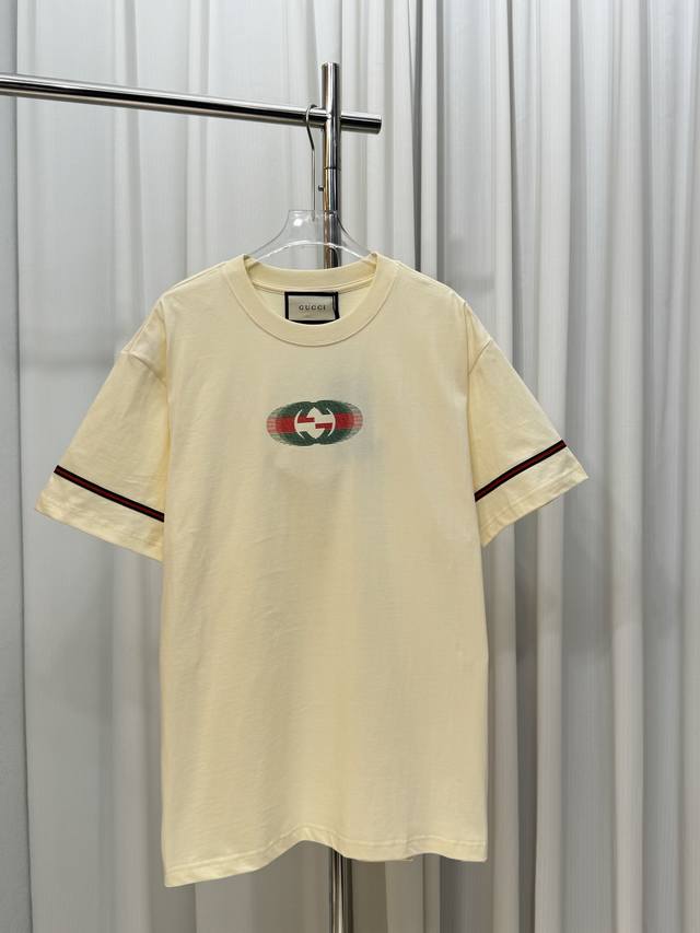 Gucci front and back Konli digital direct printing double G letter logo red and