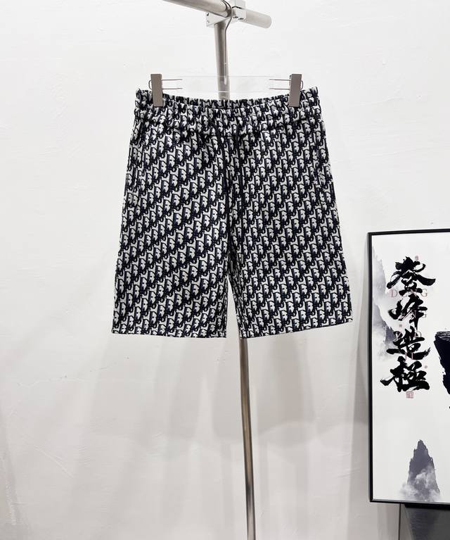 Style number: Df72# Dior full-print logo jacquard shorts for couples, a must-hav