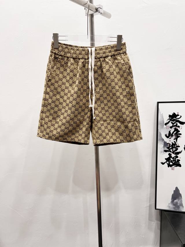 Style number: Df39# Gucci full print jacquard shorts for couples, must-have for