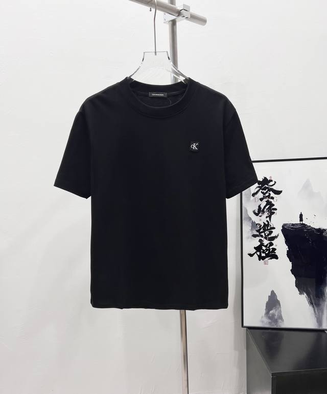 Style number: Df08# Ck Chest square embroidery small label cuff logo printing ro