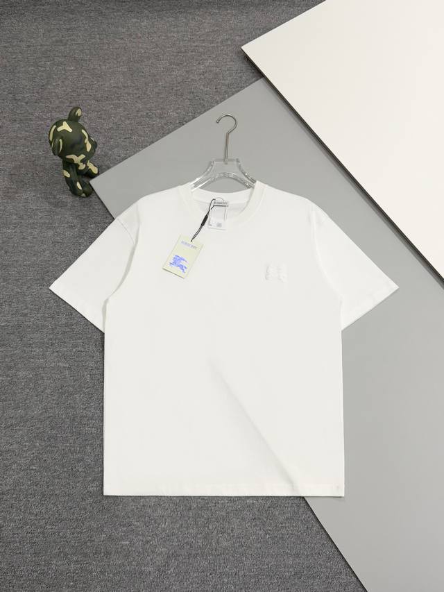 high version] Burberry 25Ss back circle warhorse foam print short sleeve T-shirt