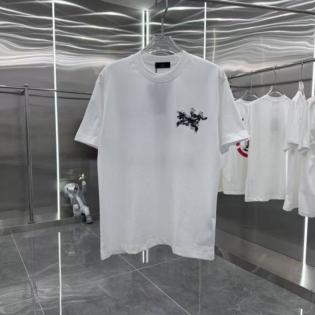 Bird brand 2025 spring and summer new round neck short-sleeved T-shirt smoke pri