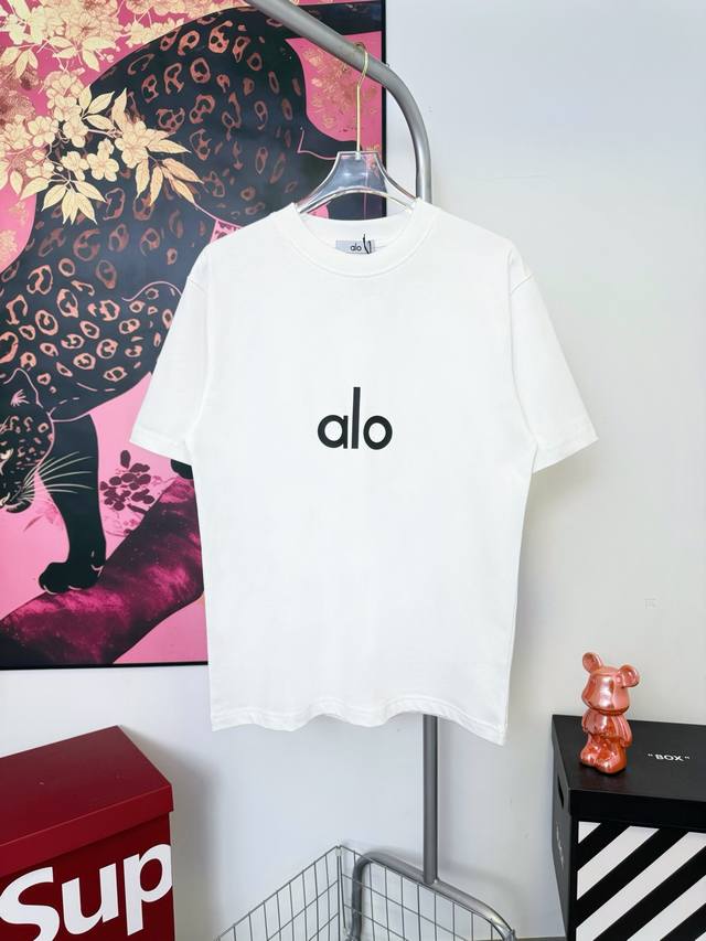 Style No. Aa10180 Alo short-sleeved shirt with burnt flowers and letters Same st