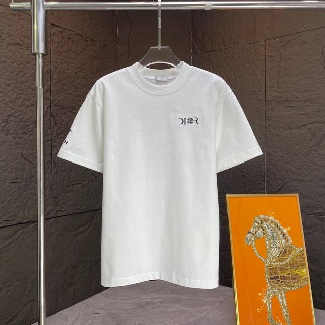Dior* Dior* joint 2025 spring and summer new short-sleeved T-shirt Heavy cotton