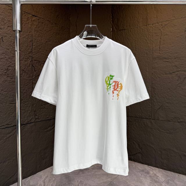 Ch* Chrome Hearts* 2025 Spring and Summer New Short Sleeve T-shirt Heavy Cotton