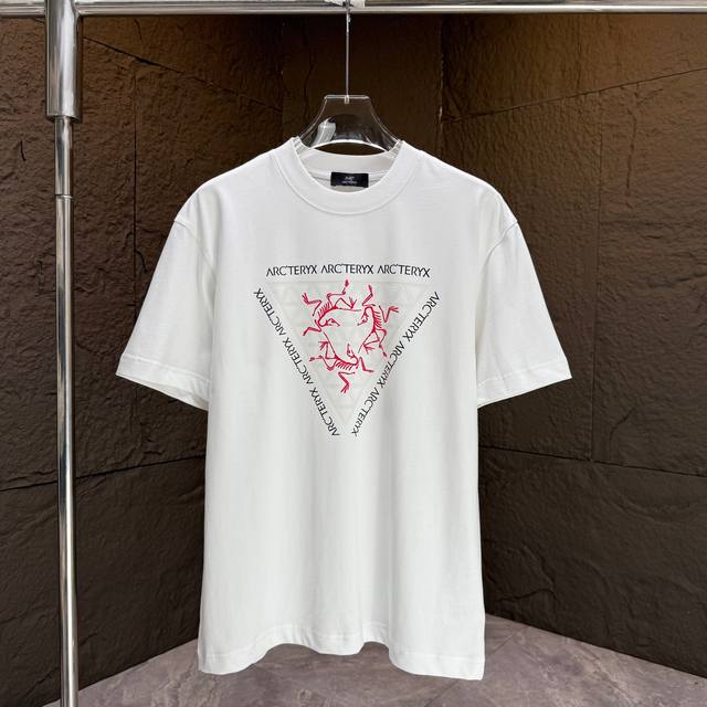 Arc* Bird* 2025 Spring/Summer new short-sleeved T-shirt Heavy cotton letter logo