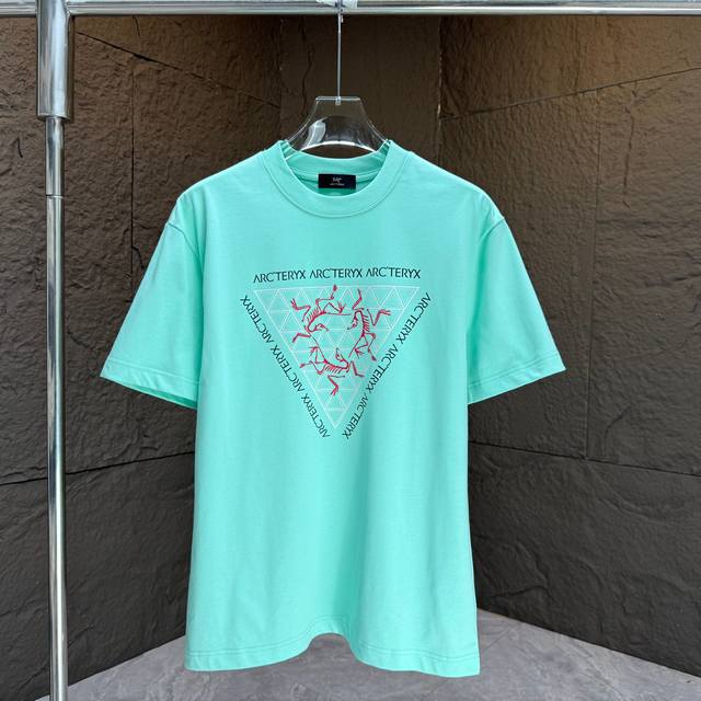Arc* Bird* 2025 Spring/Summer new short-sleeved T-shirt Heavy cotton letter logo