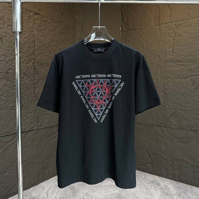 Arc* Bird* 2025 Spring/Summer new short-sleeved T-shirt Heavy cotton letter logo