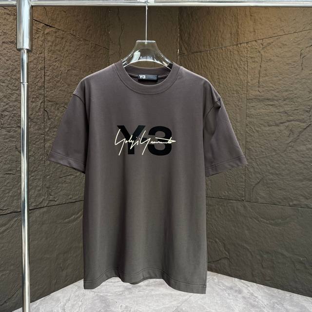 Y3* Yohji Yamamoto* 2025 Spring and Summer New Short Sleeve T-shirt Heavy Cotton