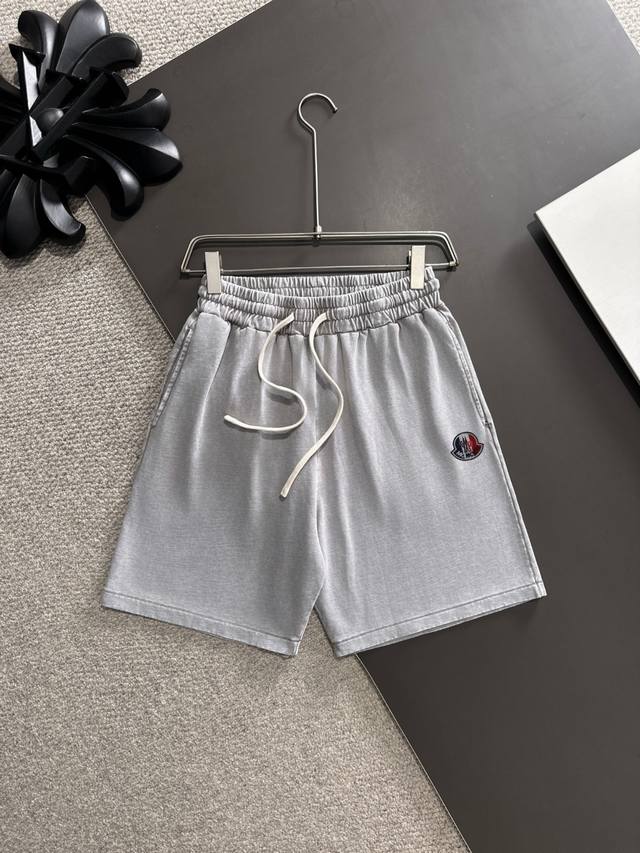 High-quality Moncler 2025 spring and summer new elastic band casual brushed loos