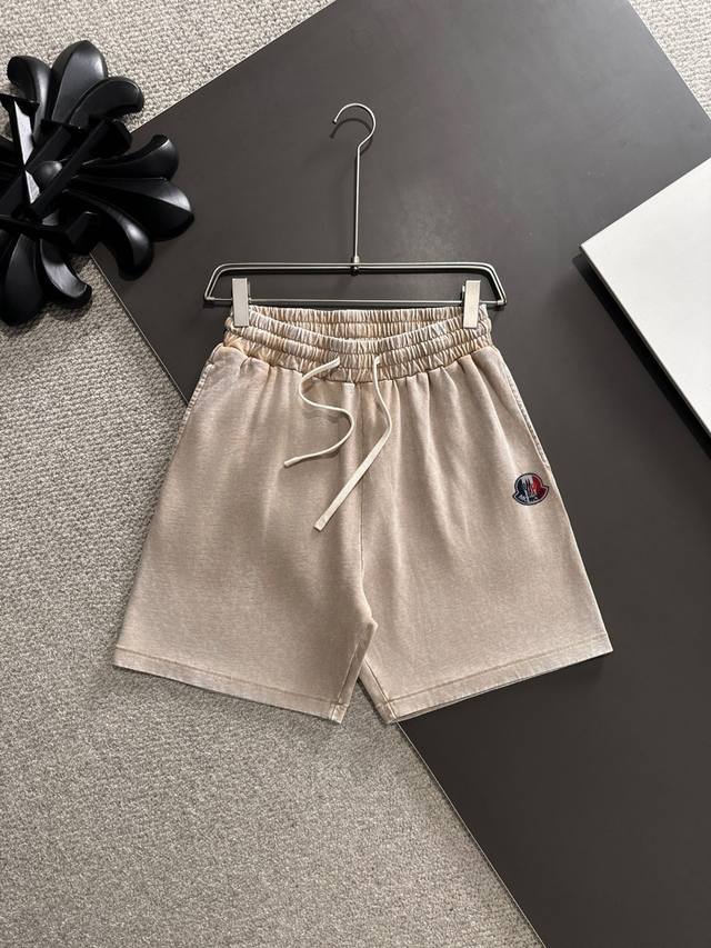 High-quality Moncler 2025 spring and summer new elastic band casual brushed loos