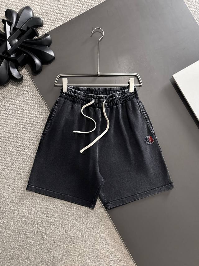 High-quality Moncler 2025 spring and summer new elastic band casual brushed loos