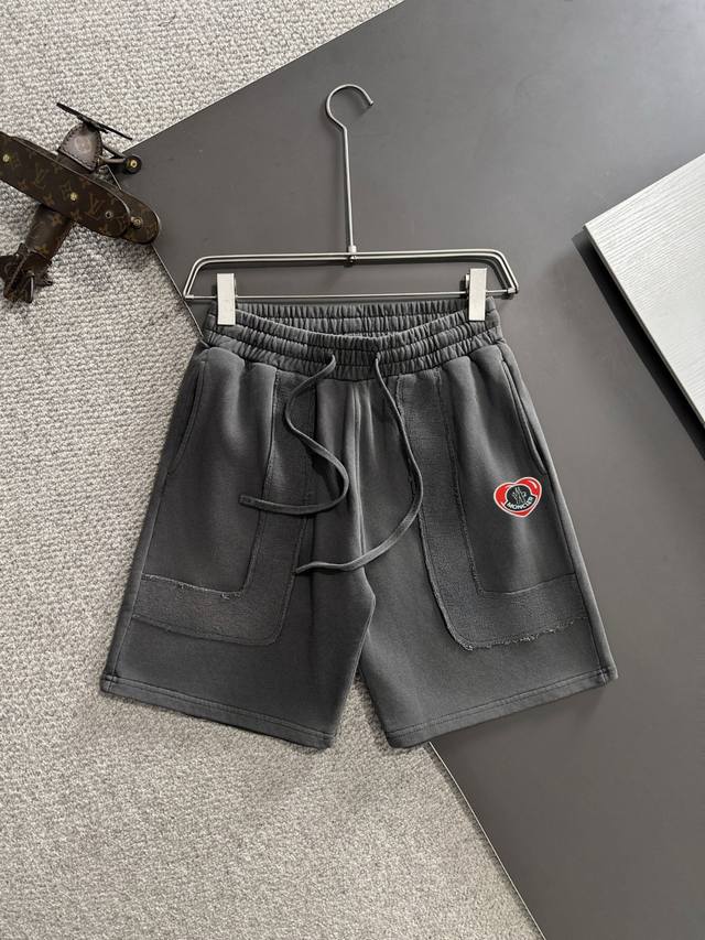High-quality Moncler 2025 spring and summer new elastic band casual solid color