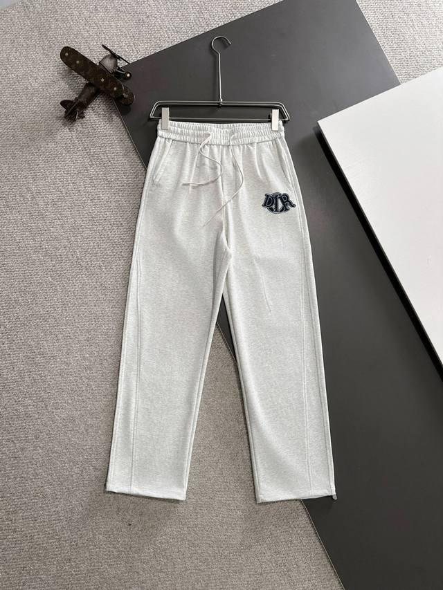 Next-day delivery Dior 2025 spring and summer new elastic casual pants, thin cou