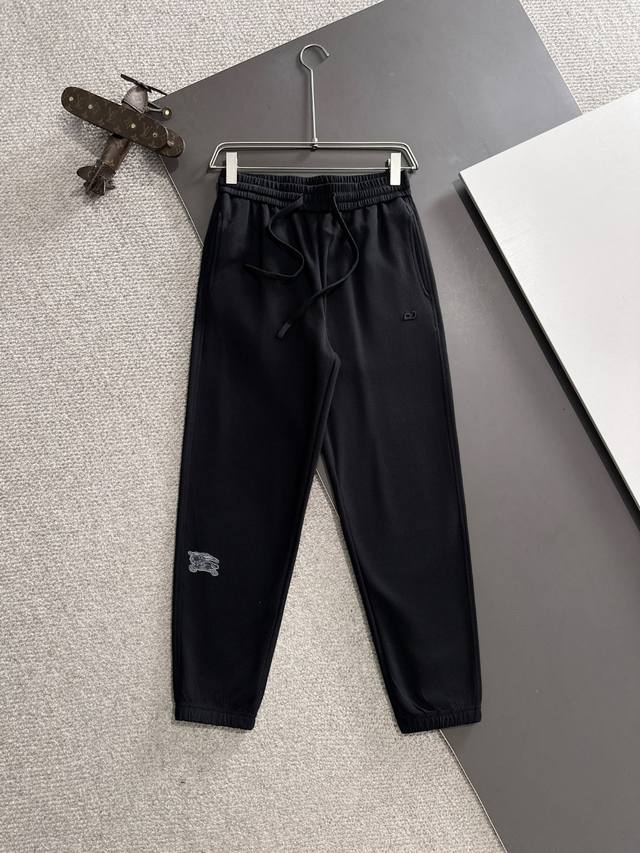 Next-day delivery Burberry 2025 spring and summer new elastic casual pants, thin