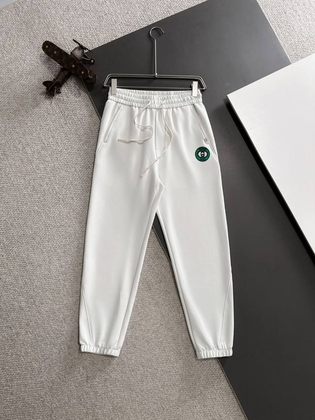 Next-day delivery Gucci 2025 spring and summer new elastic casual pants, thin co