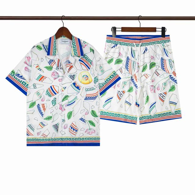 C269 short-sleeved shirt C369 shorts double-layer inner net Casablanca Casablanc