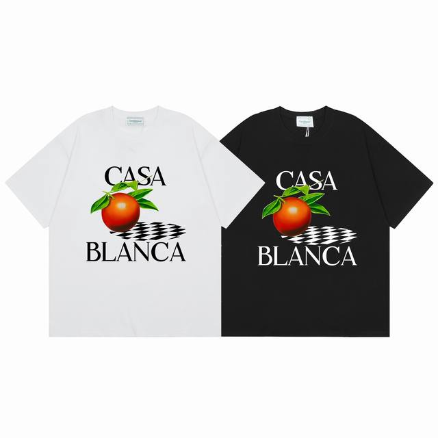 Style C134 Casablanca High Quality Cotton Double Sand Casual Short Sleeve T-shir