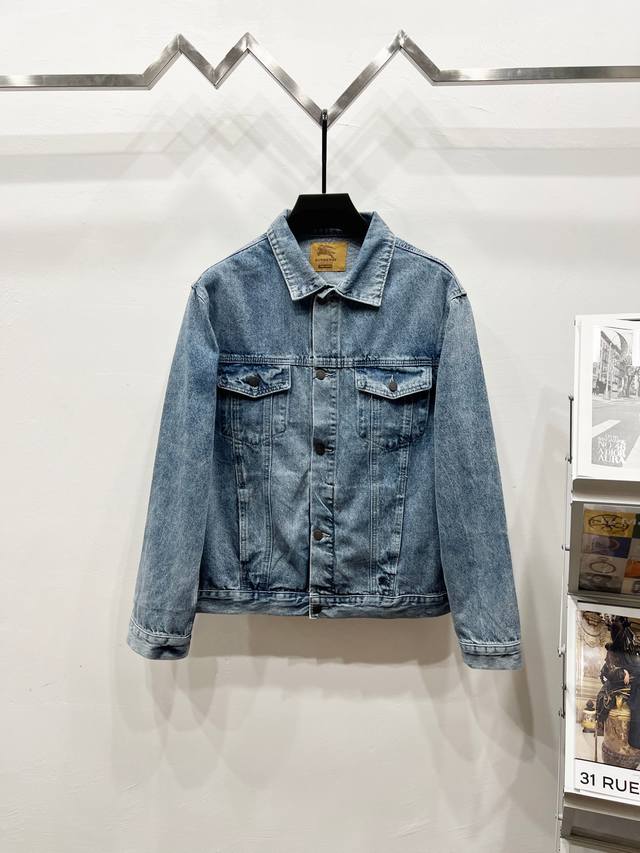 Style: K960 Supreme 22Ss Burberry co-branded Warhorse embroidered denim jacket O