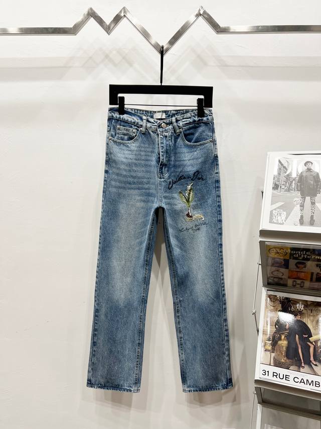 Style: K1330 New 2025 Dior jeans The fabric is made of custom-woven high-density