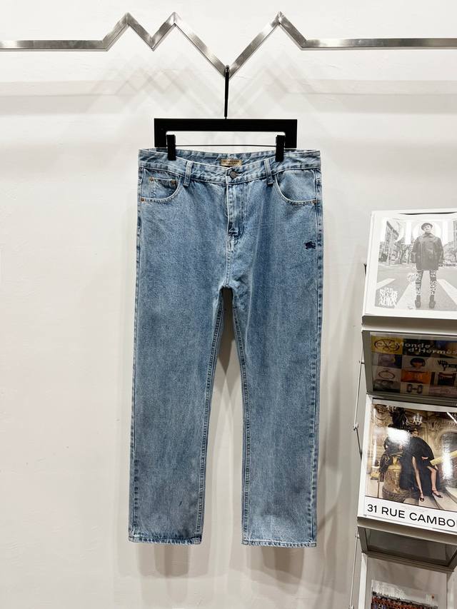 Style: K990 Supreme 22Ss Burberry co-branded Warhorse embroidered jeans Original