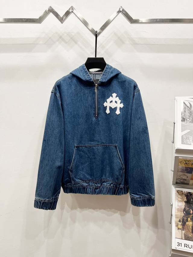 Model No.: K910 Chrome Hearts & Chrome Hearts Hooded Patch Pocket Long Sleeve Ha