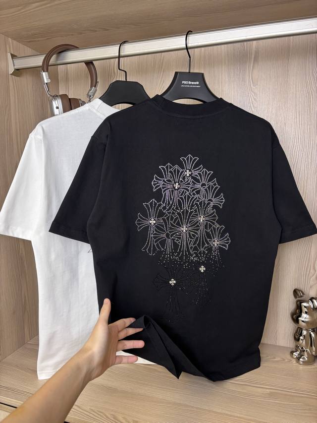 Style number: Dc119# Chrome Hearts rhinestone phantom gradient cross hot diamond