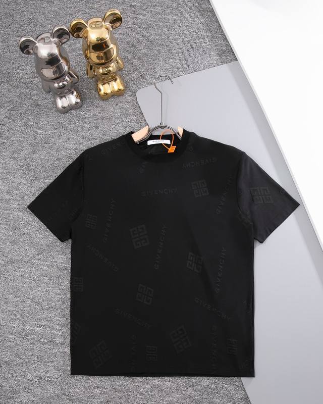 Glvenchy new jacquard short-sleeve, high quality, the thread is custom-woven and