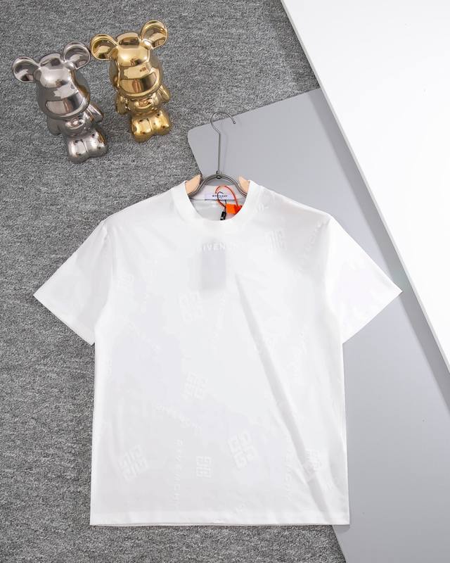 Glvenchy new jacquard short-sleeve, high quality, the thread is custom-woven and