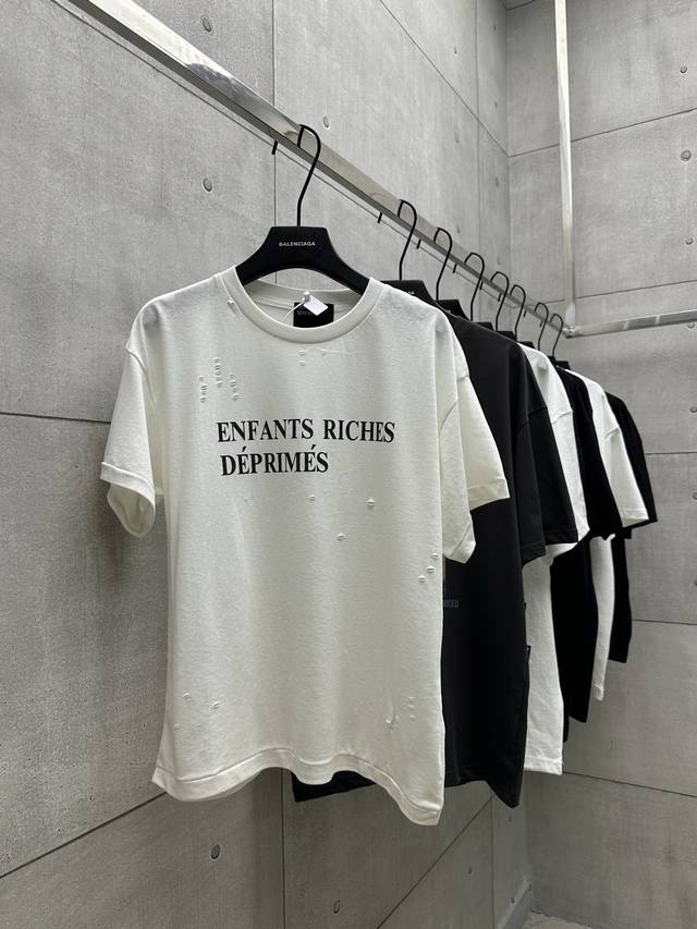 013 Erd Melancholy rich second generation 25Ss Knife-cut letter short sleeves Us