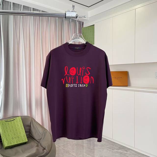 Lv*Louis Vuitton 2025 summer new personalized letter logo printing custom fabric