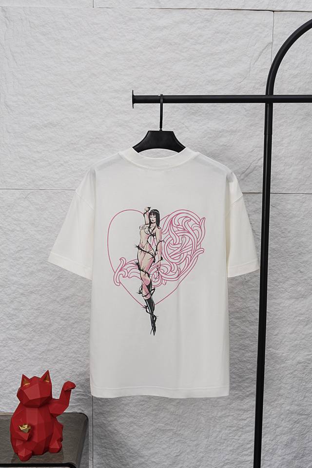 Style No. F040 Chrome Hearts double-sided logo jacquard round neck short sleeve