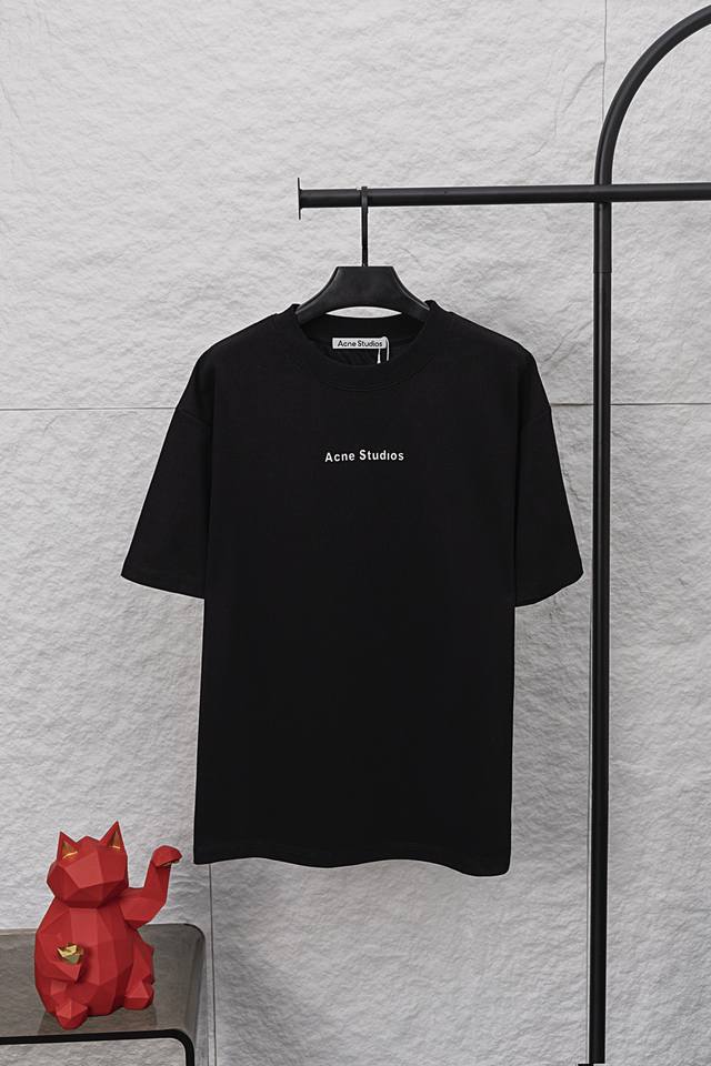 Style F038 Acne Studios casual round neck short sleeve T-shirt Vintage logo 1996