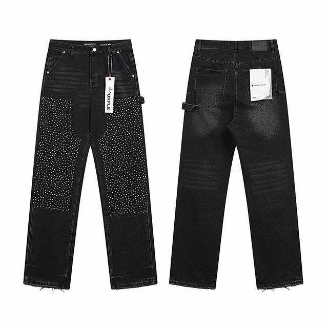 No. Pu6011 Purple Brand Loose Straight Jeans