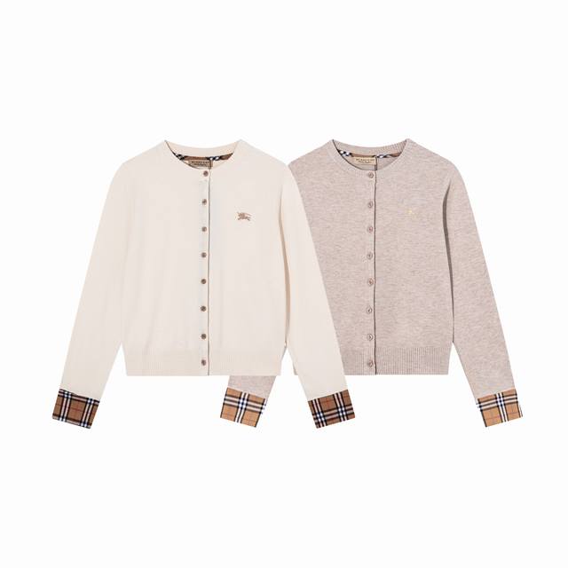 Style number: A05 Burberry classic warhorse logo embroidered cardigan long sleev