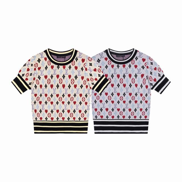 Model number: A14 Louis Vuitton Lv 25Ss spring new full print jacquard knitted s