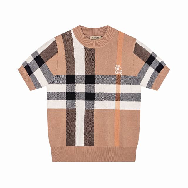 Model number: A09 Burberry 25Ss spring new striped warhorse jacquard knitted rou