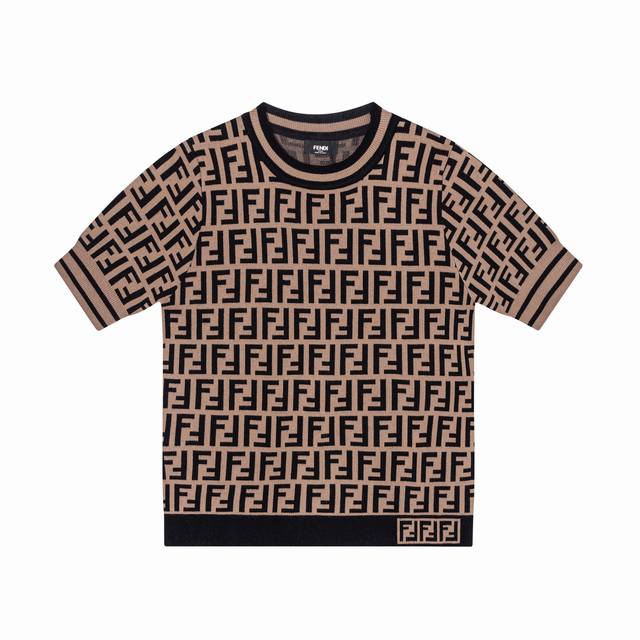Model number: A07 Fendi Fendi 25Ss spring new F letter full print jacquard knitt